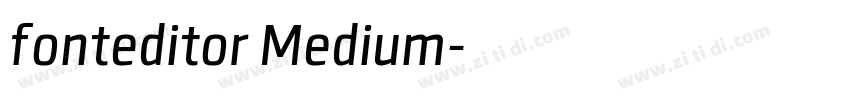 fonteditor Medium字体转换